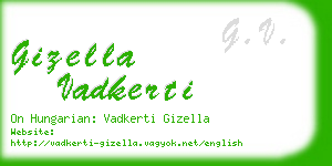 gizella vadkerti business card